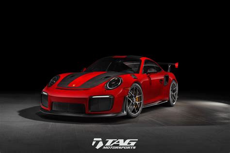 Red Porsche 911 Gets a Distinct Look with Carbon Fiber Accents | CARiD ...