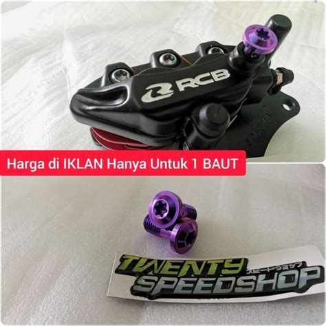 Jual Baut Titanium Kaliper Banjo Drat Kasar Dan Halus Shopee Indonesia