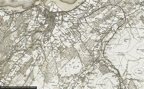 Historic Ordnance Survey Map Of Milton Of Leys 1908 1912