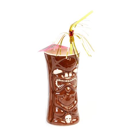 Biradl Grv Seramik Tiki Mug Kokteyl Barda Cc X Cm