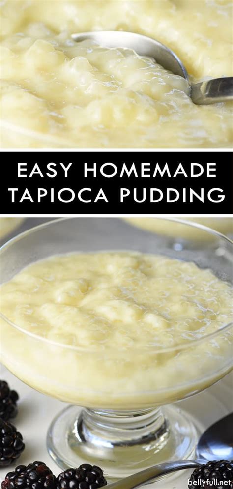 Easy Homemade Tapioca Pudding Belly Full