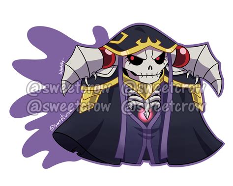 Overlord - Sticker Lord Ainz Ooal Gown by SweetCrow on DeviantArt