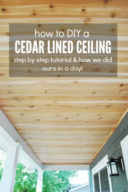 How To Build A Cedar Porch Ceiling - THE SWEETEST DIGS