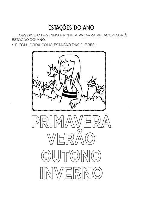 Atividades das Estações do Ano para Educação Infantil - Só Atividades