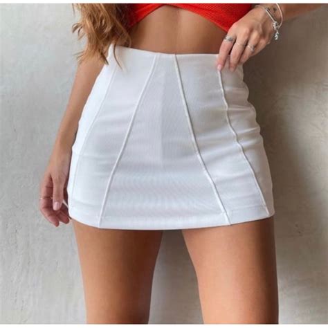 Short Saia Curto Bengaline Colada Shopee Brasil