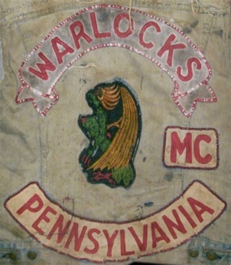 Warlocks MC Patch Logo Pennsylvania - One Percenter Bikers