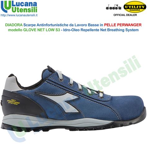 Scarpe Antinfortunistiche Da Lavoro Leggere DIADORA Pelle Uomo Donna