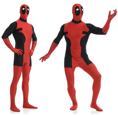 Hot Deadpool Halloween Costume For Adult Men Superhero Deadpool Cosplay Costume On Aliexpress