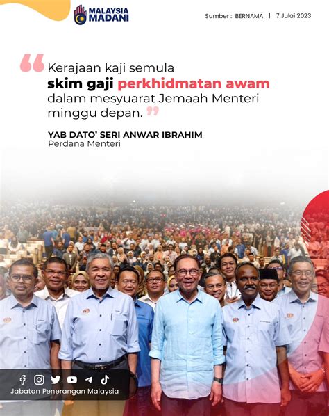 Kerajaan Kaji Semula Skim Gaji Perkhidmatan Awam Dalam Mesyuarat Jemaah