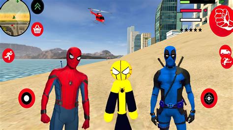 Superhero Spider Stickman Game Mafia Spider Stickman Rope Hero 1