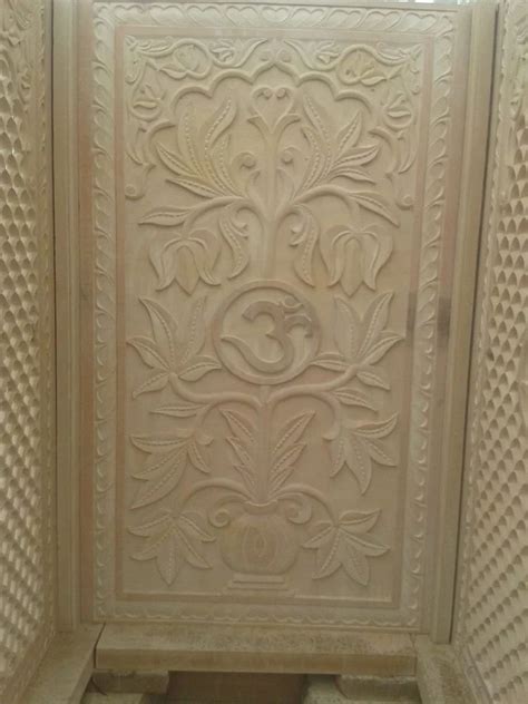 Carved Stone Wall Panel Material Sandstone Size 24x24 Inches At Rs