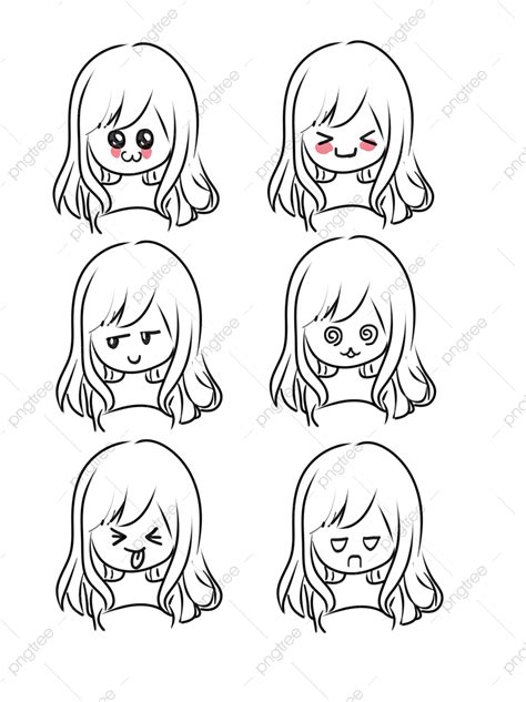 Cartoon Expression Package Png Material Cartoon Character Material