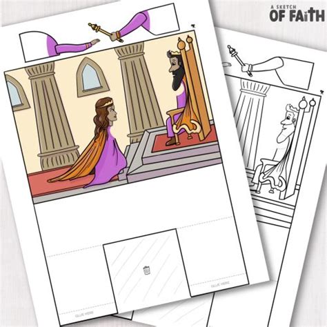 Queen Esther Saves Her People Easy Bible Crafts For Kids