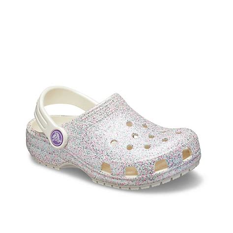 Kids Classic Glitter Clogs White Crocs La Redoute