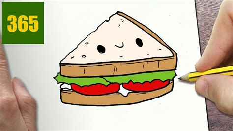 Cute Sandwich Drawing