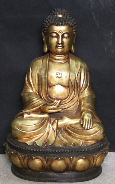 Wby Jp S Tibet Buddhism Bronze Gilt Seat Lotus Shakyamuni