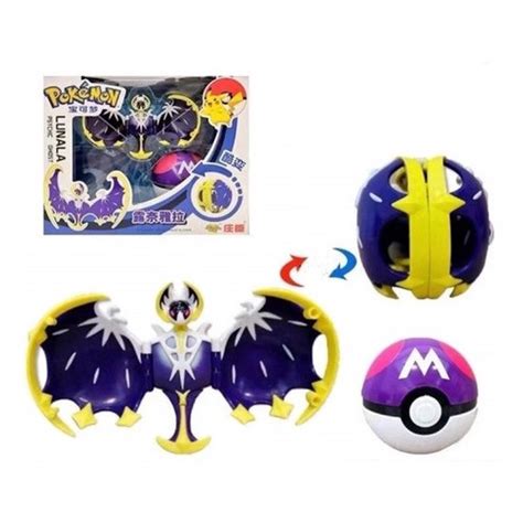 Brinquedo Pokemon Lunala Legend Pokebola Boneco Articulado Submarino