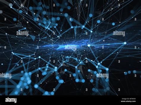 Abstract Internet Connection Network Background With Motion Effects