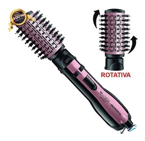 Escova Secadora Rotativa Mondial Black Rose ER 10 1200W Escova