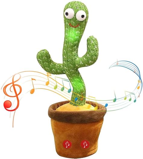 Dancing Cactus Repeat Dancing Cactus Toy Record Glow Singing Etsy