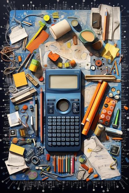 Premium Photo Arafed Image Of A Calculator Surrounded By School