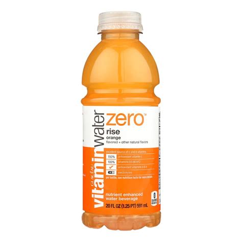 Glaceau Vitamin Water Zero Rise Orange Case Of 12 20 Fz