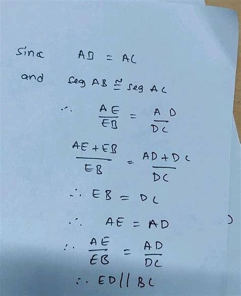 Ce Bisects In A Abc Ray Bd Bisects Z Abc And Ray If Seg Ab E Seg