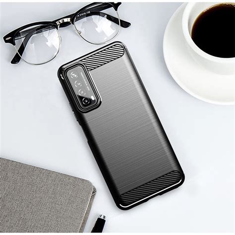 Huawei P Smart Ppa Lx Carbon Fiber Pattern Brushed Tpu Case