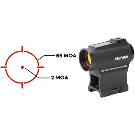 Holosun Hs 503cu 20mm 2moa And 65 Moa Mrs Red Dot Solar Shake Awake