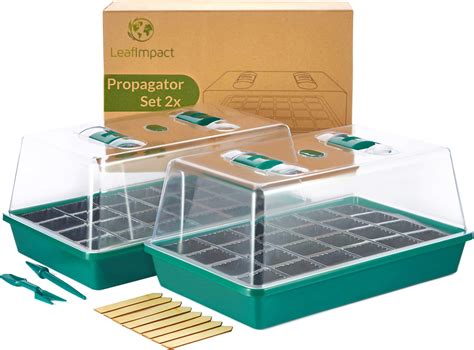 LeafImpact 2 Mini Serre Interieur Kit De Germination Pour 48 Plantes