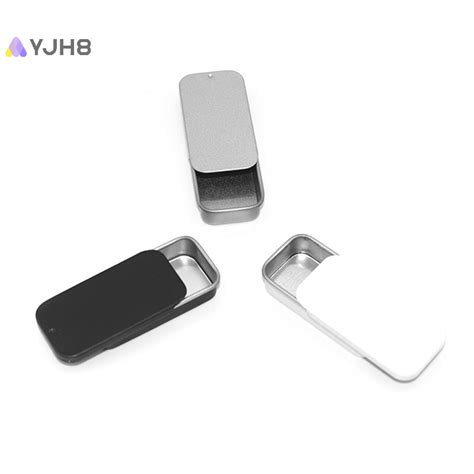 Yjh8 Hộp Thiếc Mini Rỗng Hình Chữ Nhật Bằng Kim Loại Tinplate Đẩy Kẹo