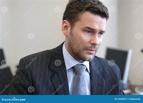 Handsome Standing Mature Boss Stock Photo Image Of Lawyer Executive