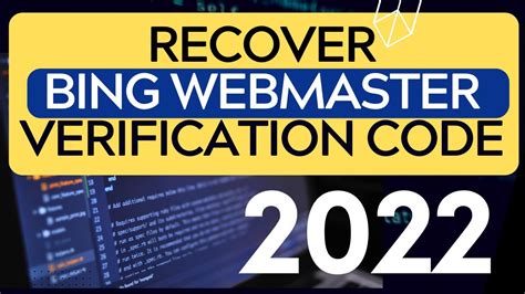 How To Locate The Bing Webmaster Verification Code YouTube