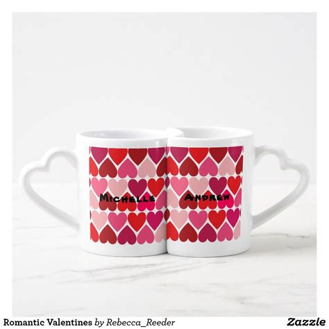 Romantic Valentines Coffee Mug Set Coffee Valentines Valentines