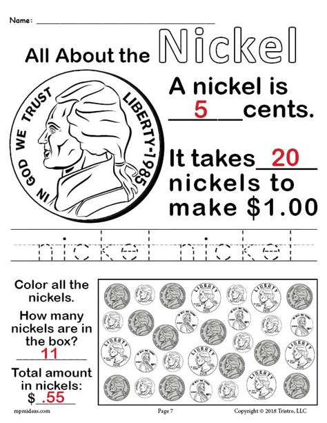 All About Coins 4 Printable Money Worksheets Supplyme