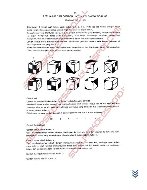 Kunci Jawaban Psikotes Kubus Homecare24
