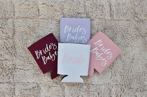 Bride S Babe Can Coolers Bridal Party Bachelorette Etsy