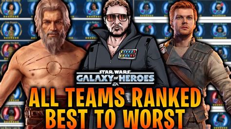 ALL TEAMS RANKED BEST TO WORST NOVEMBER 2023 STAR WARS GALAXY OF