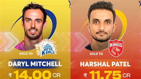 Ipl Auction 2024 Dhonis Chennai Gets Daryl Mitchell Harshal Patel