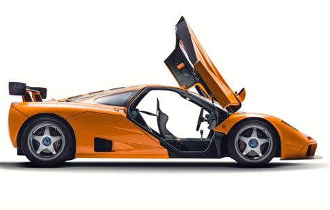 Обои Orange Двери Supercar Вид сбоку 1995 Mclaren F1 Lm на телефон и рабочий стол раздел