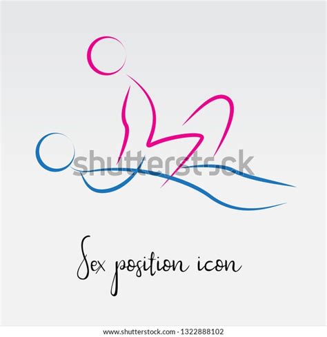 Sex Poses Vector Icon Line Icon เวกเตอรสตอก ปลอดคาลขสทธ