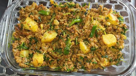 Mutton Kheema Aloo Methi Hyderabadi Dish A Recipe By Fatima Youtube