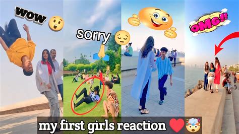 New Flip Reaction🫣💕video 📷 Flips In Publicgirls Reaction♥️💗