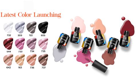 MEFA Vernis à ongles en gel couleurs nude neutre noir blanc rose nude vernis à ongles en