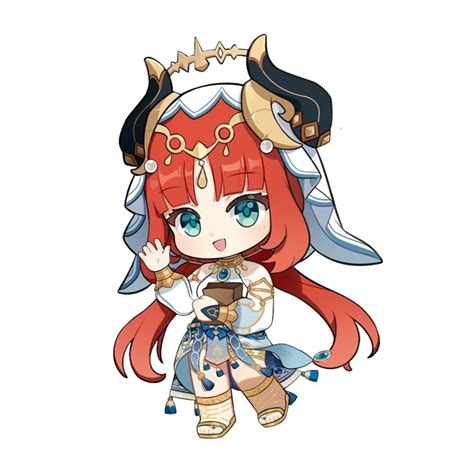 nilou chibi | Cartoon character design, Chibi, Cute stickers