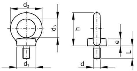 Lifting Eye Bolt With Ce Marking Din Steel C E Zinc Plated Forged