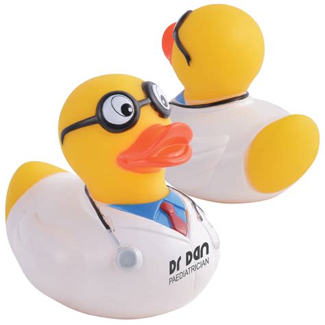 Dr Quack Rubber Bath Duck Custom Colours Corporate Authority