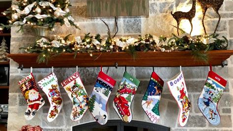 Holiday Mantel Displays Memories Collectibles Shown Each Christmas