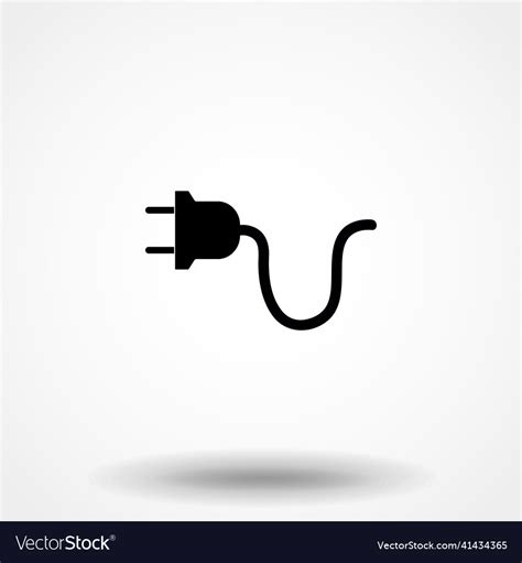 Electric Plug Icon Eps 10 Royalty Free Vector Image