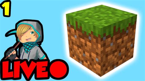 Playing Minecraft One Block Survival Live Day Youtube